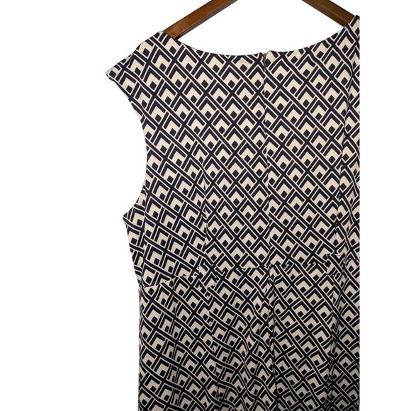 Shelby & Palmer Womens Sleeveless Geometric Print Dress 2X - Picture 5 of 7